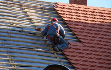 roof tiles Hadley Castle, Shropshire